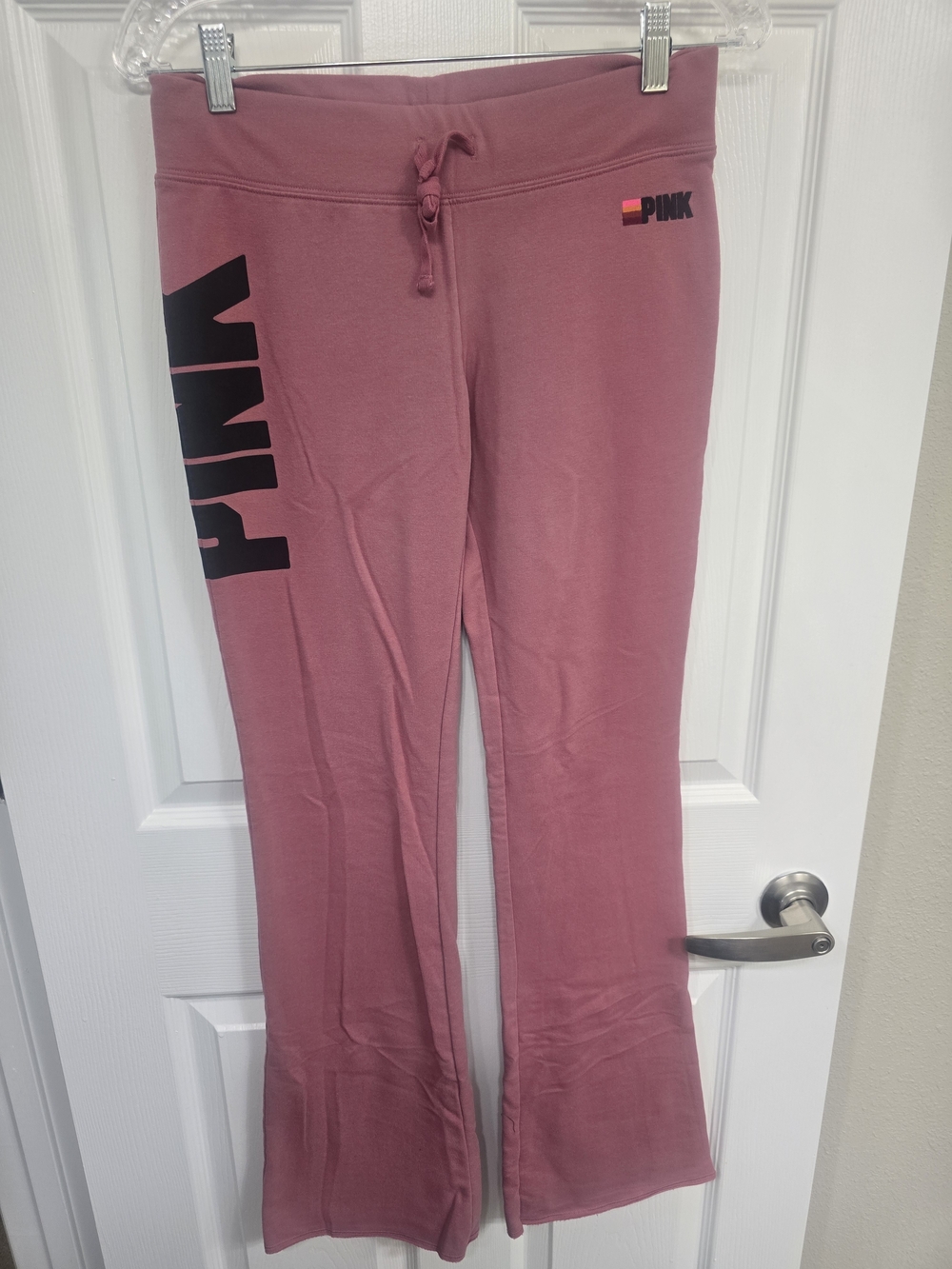 PINK Victoria's Secret Dusty Rose Bootcut Joggers